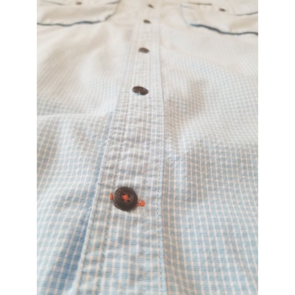 Field & Stream Blue Short Sleeve Outdoor Fishing Shirt Mens Large - Picture 6 of 12